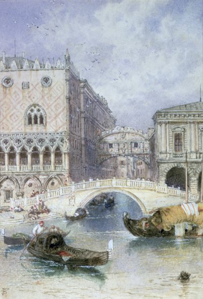 Le Pont des Soupirs, Venise - Myles Birket Foster